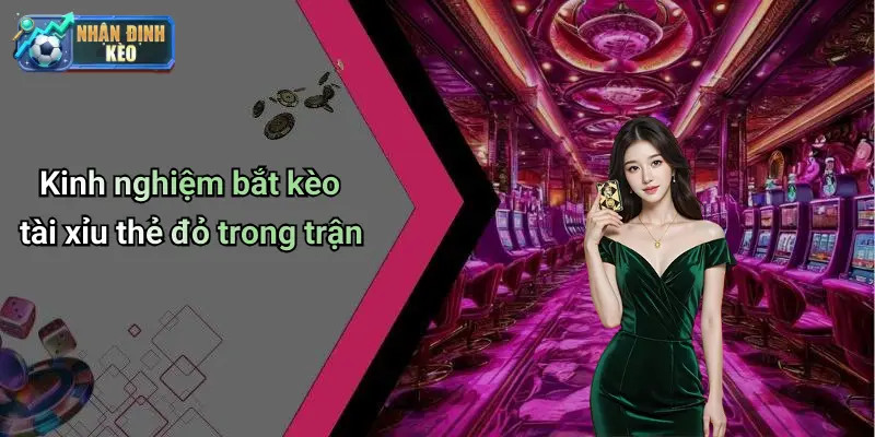 Kinh nghiệm bắt kèo tài xỉu thẻ đỏ trong trận