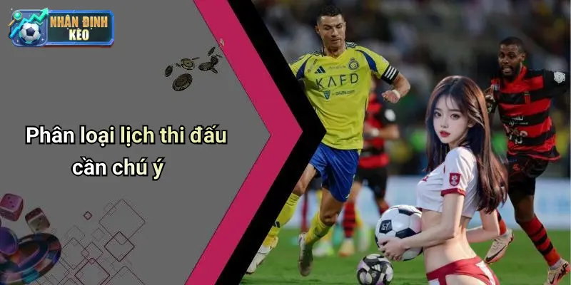 Phân loại lịch thi đấu cần chú ý