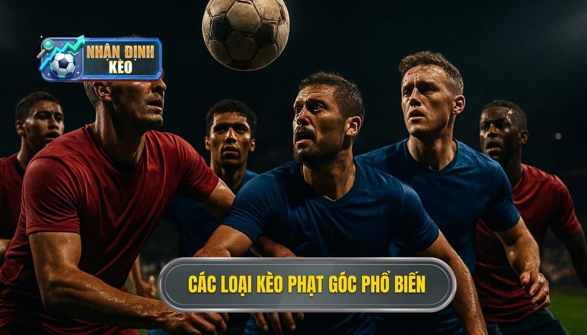 Các loại hình kèo phạt góc phổ biến hiện nay