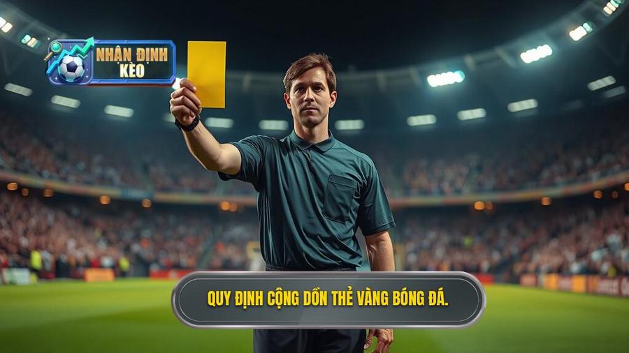 2. Quy định cộng dồn thẻ vàng bóng đá.