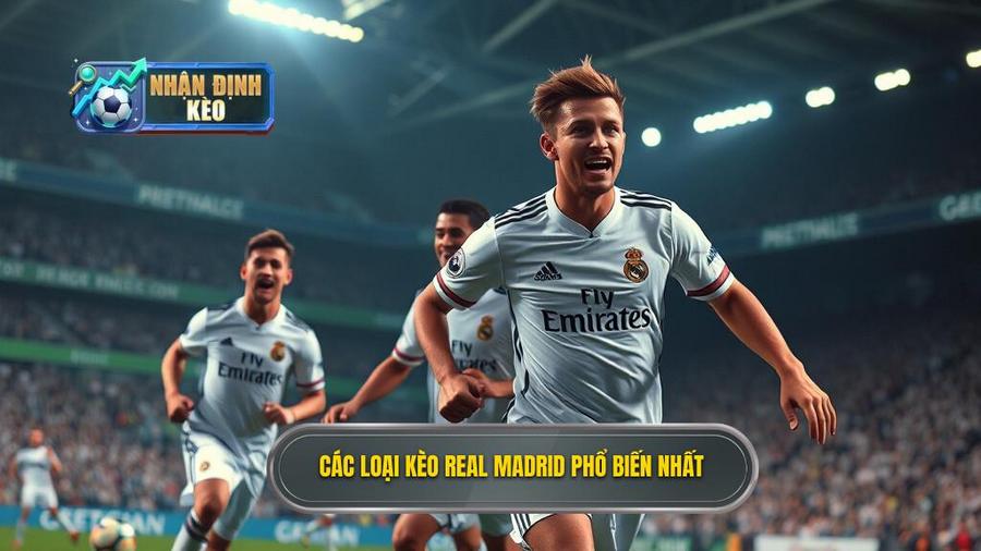 Các loại kèo phổ biến khi soi kèo Real Madrid hôm nay