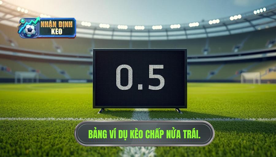 kèo chấp nữa trái